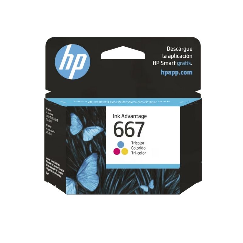 "HP 667 Tricolor Original 3YM78AL – Cartucho de tinta para impresoras HP DeskJet y ENVY"