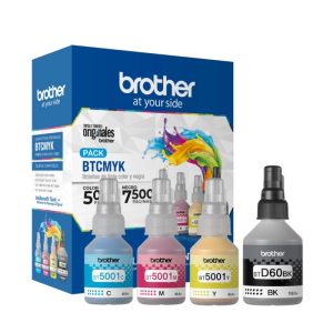 Pack Tintas Brother BTD60BK + BT5001 CMY Originales