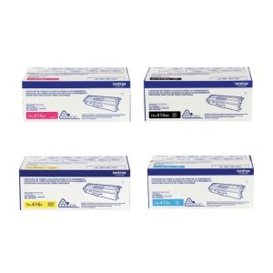 Brother Pack de Tóner TN-416 Original Negro Cian Magenta Amarillo