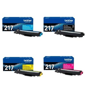 Brother Pack de Tóner TN-217 Negro Cian Magenta Amarillo Original