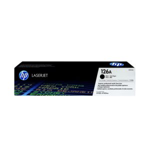 Cartucho de tóner HP 126A CE310A negro original para impresoras HP LaserJet Pro, ideal para impresiones nítidas y profesionales.