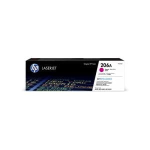 Cartucho de tóner HP 206A magenta W2113A original de rendimiento estándar para impresoras Color LaserJet Pro.