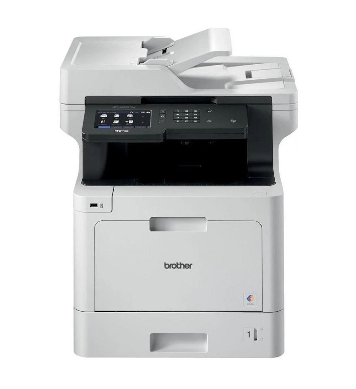 Impresora multifuncional Brother MFC-L8900CDW láser a color con impresión dúplex, WiFi y escaneo rápido.