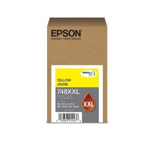 "Cartucho de tinta Epson T748XXL420-AL amarillo original de alto rendimiento"