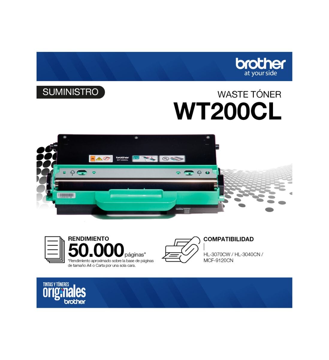 Brother WT200CL Reciclador Tóner SERIE DIG.3000 - Imagen 3