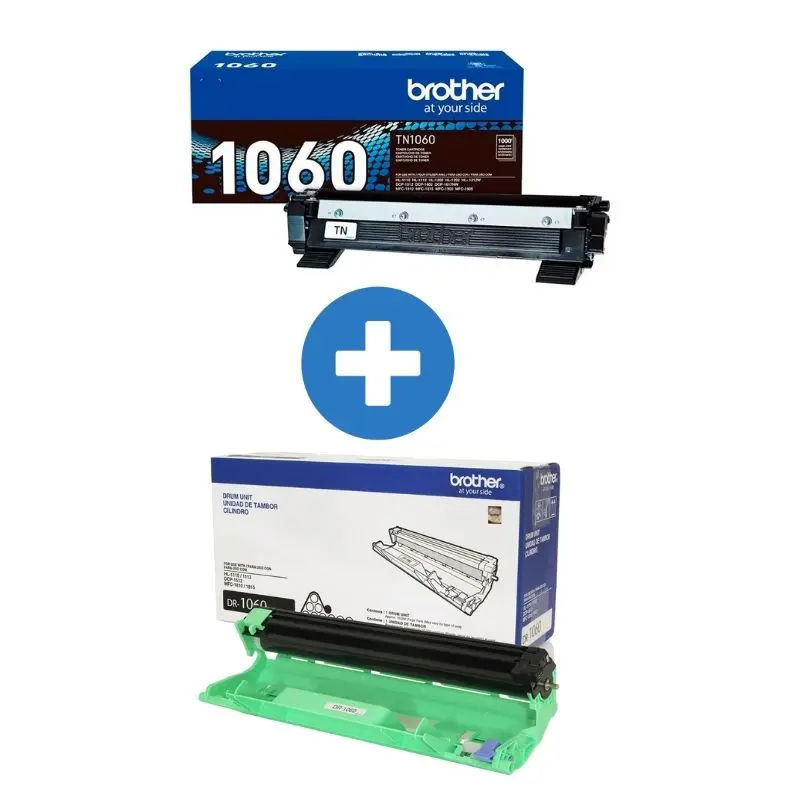 Brother pack ahorro DR-1060 y TN-1060 original tambor y tóner