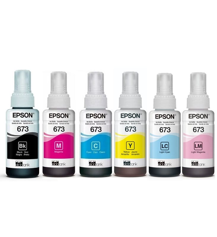 Cartuchos Epson T673 Pack 6 originales Stylus Pro y SureColor
