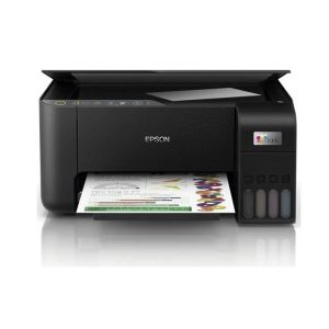 La Epson EcoTank L3250 WiFi es una impresora multifuncional 3 en 1 compacta y económica, ideal para el hogar y pequeñas oficinas. Ofrece impresión de hasta 4.500 páginas en negro y 7.500 a color, conectividad WiFi, escaneo, copiado y compatibilidad con las tintas originales Epson T544.