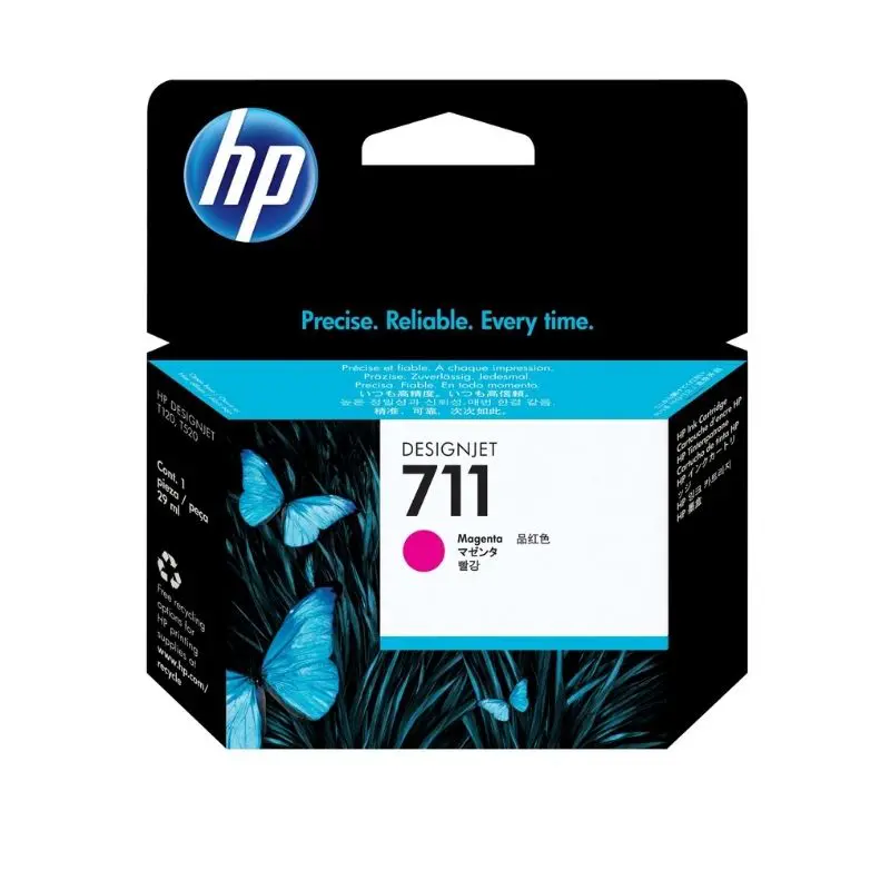 "Cartucho de tinta HP 711 Magenta CZ131A original de 29 ml"