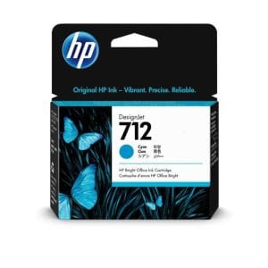 Cartucho de tinta HP 712 Cyan 29ml 3ED67A original