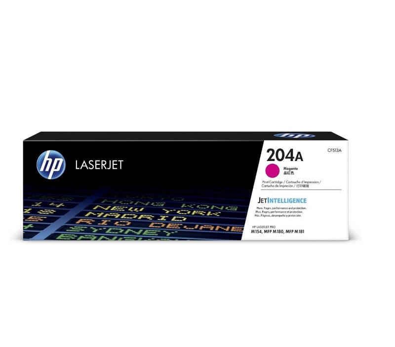 Tóner HP 204A Magenta CF513A para impresoras HP Color LaserJet Pro.