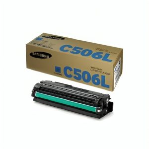 Tóner Original Samsung CLT-C506L Cian de alto rendimiento.