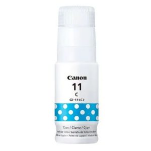 Botella de tinta Canon GI-11 Cian original para impresoras MegaTank