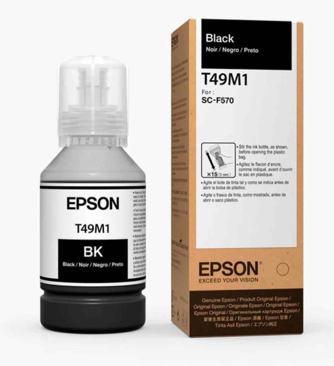 Epson Tinta T49M 140ML T49M120 color negro - Imagen 2