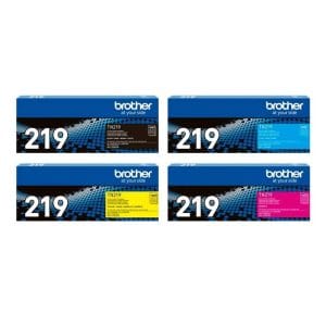 Pack Toner Brother TN 219 colores cian magenta yellow y black