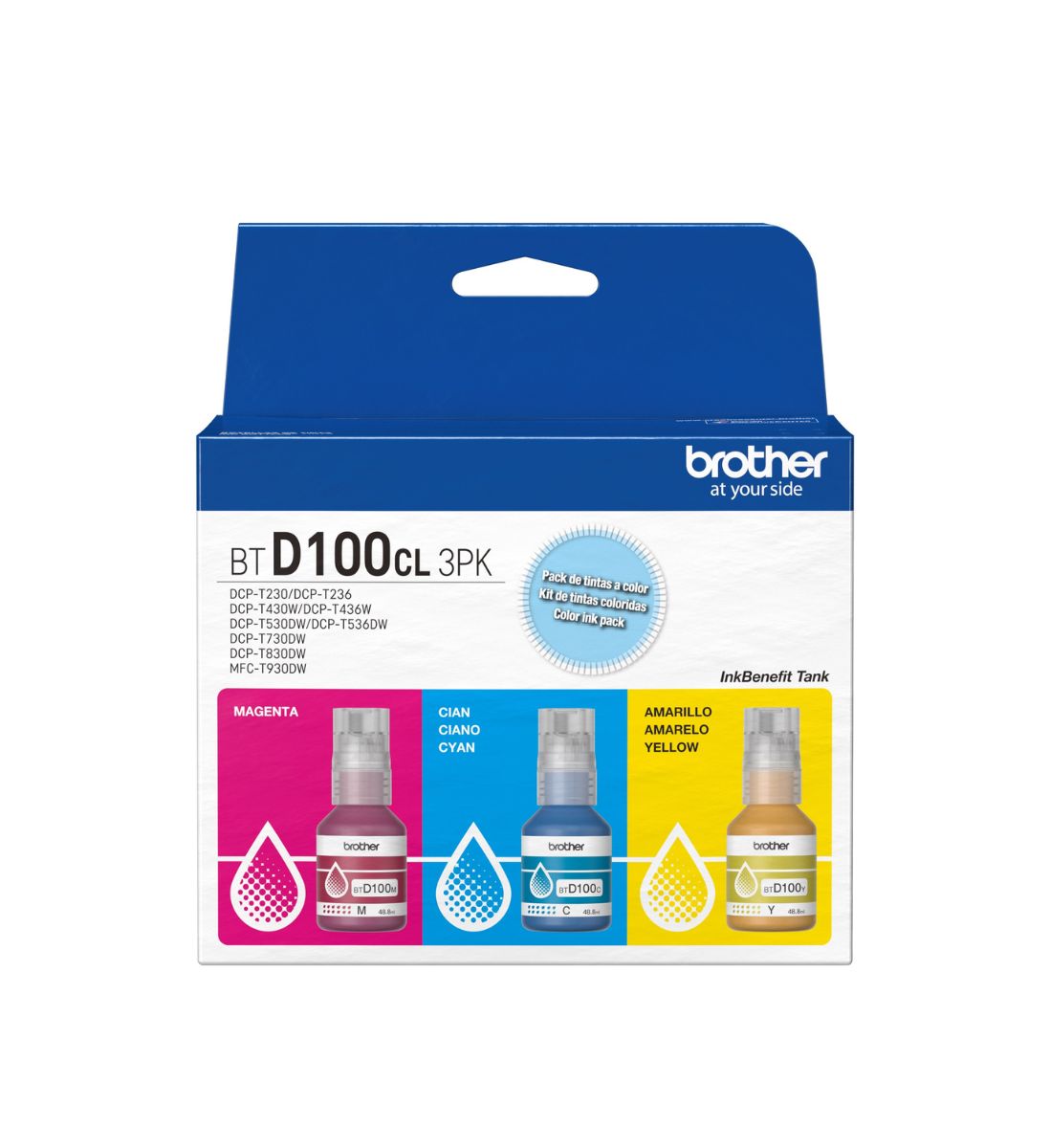 Brother Pack Tintas BTD100CL3PK C/M/Y - Imagen 4