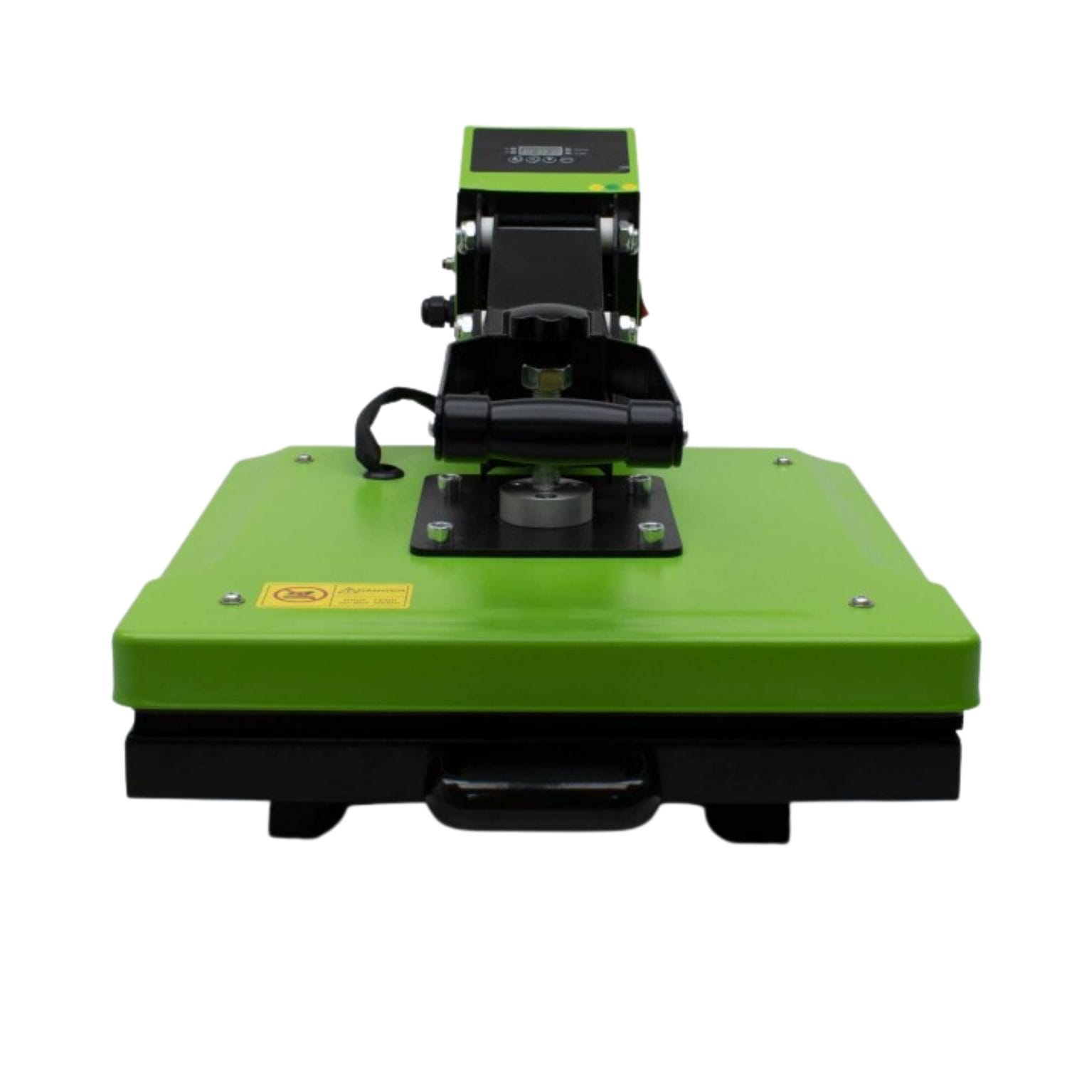 Prensa térmica Auplex 38x38 verde con control digital y palanca manual