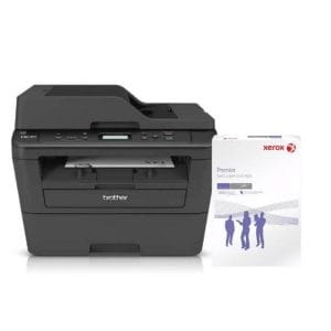 Impresora multifuncional dcp-l2540dw brother + resma hojas blancas