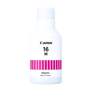 Botella de tinta Canon GI-16 magenta original de 132 ml para impresoras serie GX.