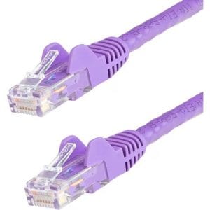 Cable Ethernet Cat6 3 metros púrpura RJ45 moldeado ETL Gigabit.