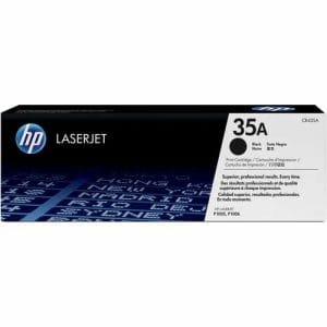 Cartucho de tóner original HP 35A Negro (CB435A) para impresoras LaserJet P1005 y P1006 con rendimiento de 1.500 páginas.