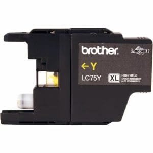 Cartucho de tinta Brother Innobella LC75Y amarillo original para impresoras MFC serie J.