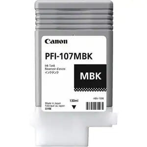 Cartucho de tinta Canon PFI-107MBK original color negro mate para impresoras imagePROGRAF.