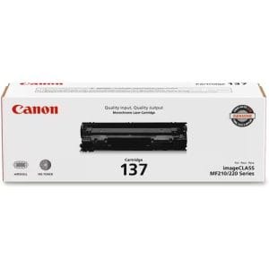 Cartucho de tóner original Canon 137 Negro (9435B001) para impresoras láser imageCLASS MF212w y MF227dw.