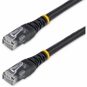 Cable Ethernet Cat6 3 metros negro RJ45 moldeado sin enganches ETL.