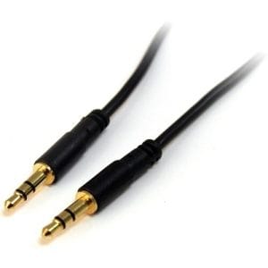 Cable de audio StarTech.com 95cm mini jack 3.5mm macho a macho con conectores chapados en oro.