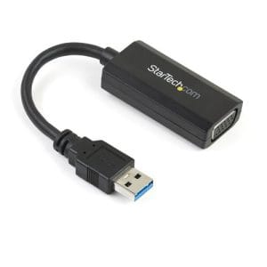 Adaptador USB 3.0 a VGA negro drivers incorporados sin internet.