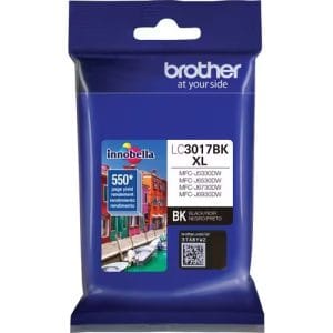 Brother LC3017BK Cartucho de Tinta Negro Original Innobella Alto Rendimiento 550 páginas.