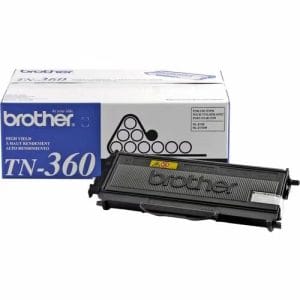 Pack de 4 cartuchos de tóner original Brother TN-360 negro para impresoras láser HL, MFC y DCP.