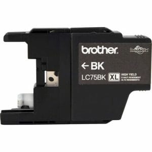 Cartucho de tinta original Brother Innobella LC75BK Negro de alto rendimiento para impresoras MFC-J6510DW, MFC-J6710DW y MFC-J6910DW.