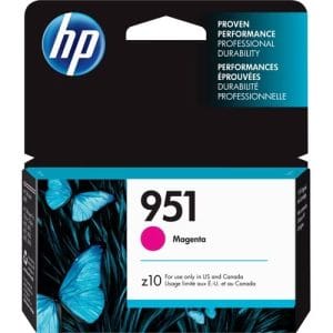Cartucho de tinta HP 951 magenta original para impresoras OfficeJet Pro 8100 y 8600.