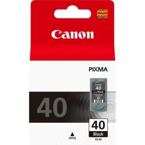 Canon PG-40 Negro Cartucho Original de Tinta Pigmentada para impresoras PIXMA y FAX JX.