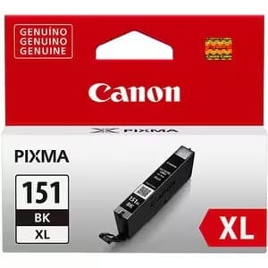 Canon CLI-151XL BK Cartucho de Tinta Negro Original XL para impresoras PIXMA iP7210 y MX721.