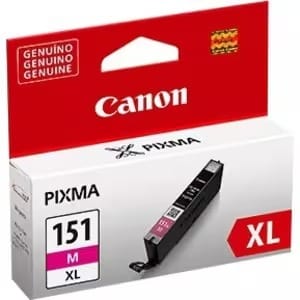 Canon CLI-151XL M Cartucho de Tinta Magenta Original XL de Alto Rendimiento para impresoras PIXMA.