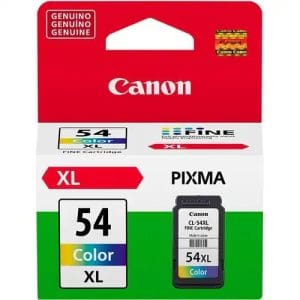 Cartucho de tinta original Canon CL-54XL Tricolor 9065B001 de alto rendimiento para PIXMA serie E.