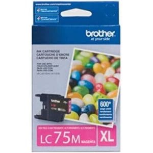 Cartucho de tinta original Brother Innobella LC75M Magenta de alto rendimiento para impresoras MFC-J6510DW, MFC-J6710DW y MFC-J6910DW.