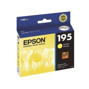 Epson 195 Amarillo Cartucho de Tinta Original DURABrite Ultra para impresora Expression XP-201.