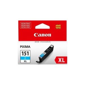 Canon CLI-151XL C Cartucho de Tinta Cian Original XL de Alto Rendimiento para impresoras PIXMA.
