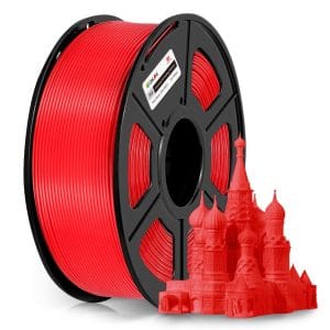 Filamento CoLiDo PLA+ Red 1.75mm 1kg para impresión 3D roja de alto impacto y acabado brillante.
