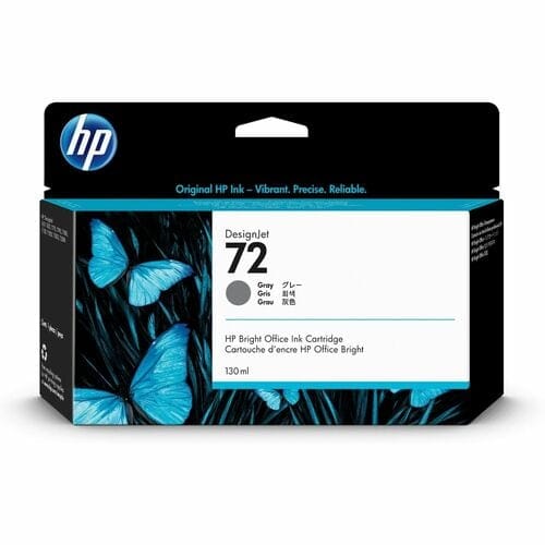 Cartucho de tinta HP 72 gris C9374A original de empaque unitario para plotters DesignJet serie T.
