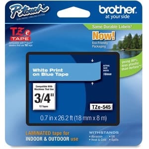 Brother TZe-545 Azul cinta laminada 17,78 mm