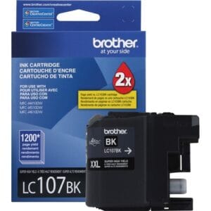 Brother LC107BK Negro Original cartucho de tinta para MFC-J4410DW