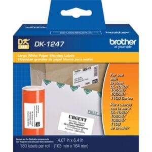 Etiqueta de envío Brother DK1247 Blanca