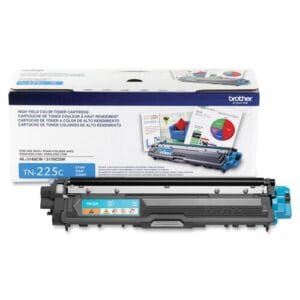 Cartucho de tóner Brother TN225C cian original de alto rendimiento para impresoras HL-3140CW y HL-3170CDW.
