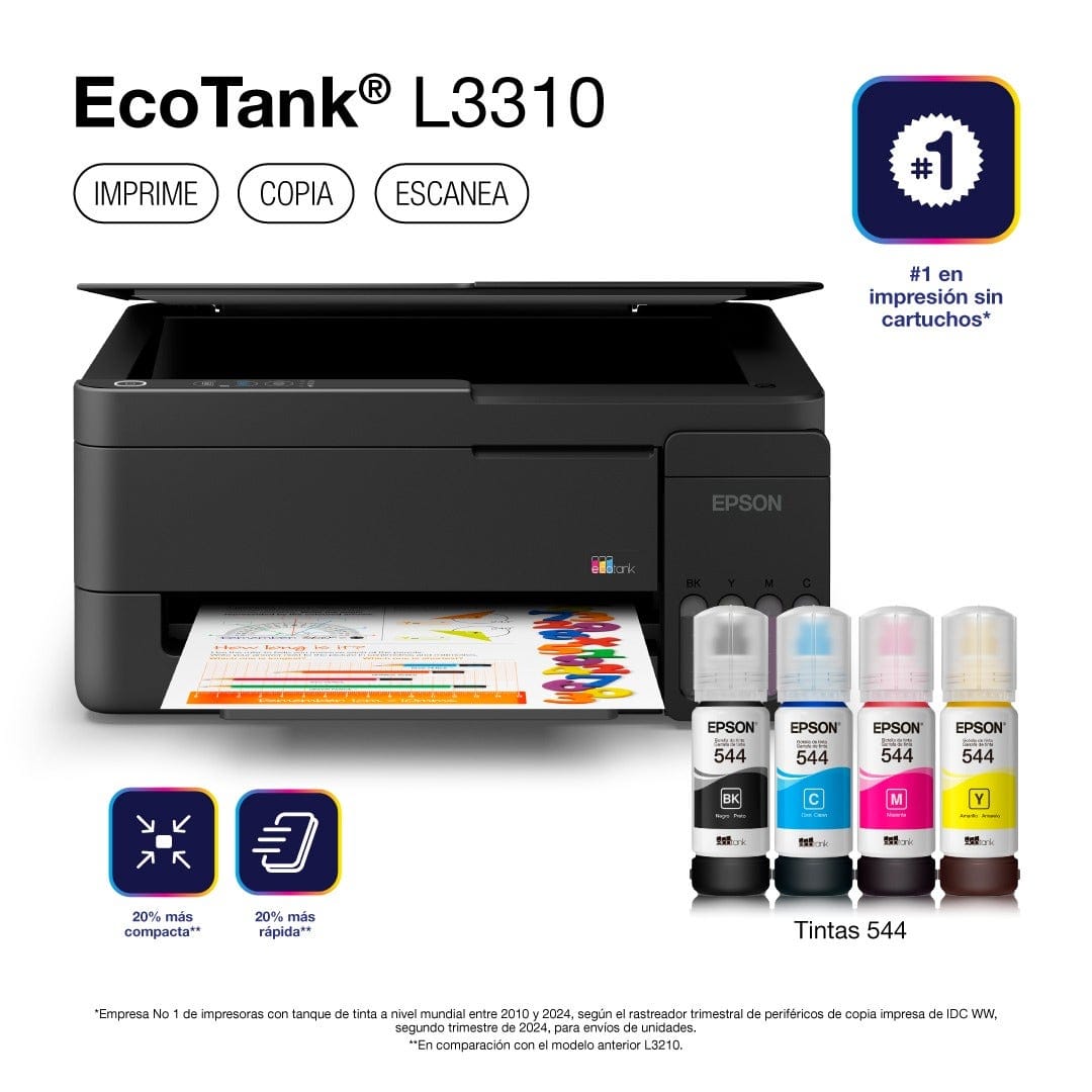 Epson Impresora Multifuncional EcoTank L3310 - Imagen 6