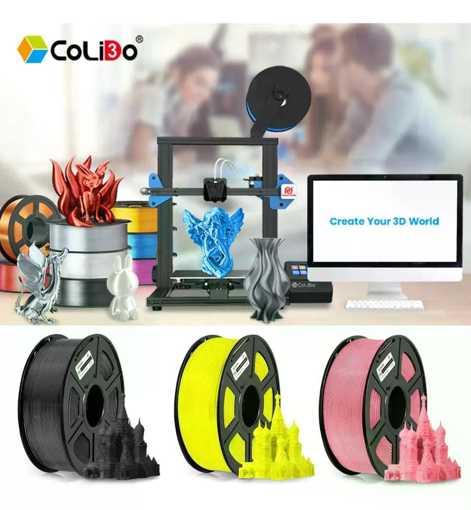 Filamento 3d Pla Colido De 1.75mm Y 1kg Naranja - Imagen 4